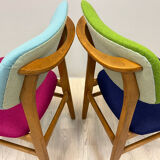 Four middle century chairs