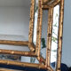 LaBarge Italian faux bamboo Hollywood Regency mirror 1980s