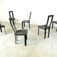 Italian Model Regia dining chairs by Antonello Mosca for Ycami, 1980s
