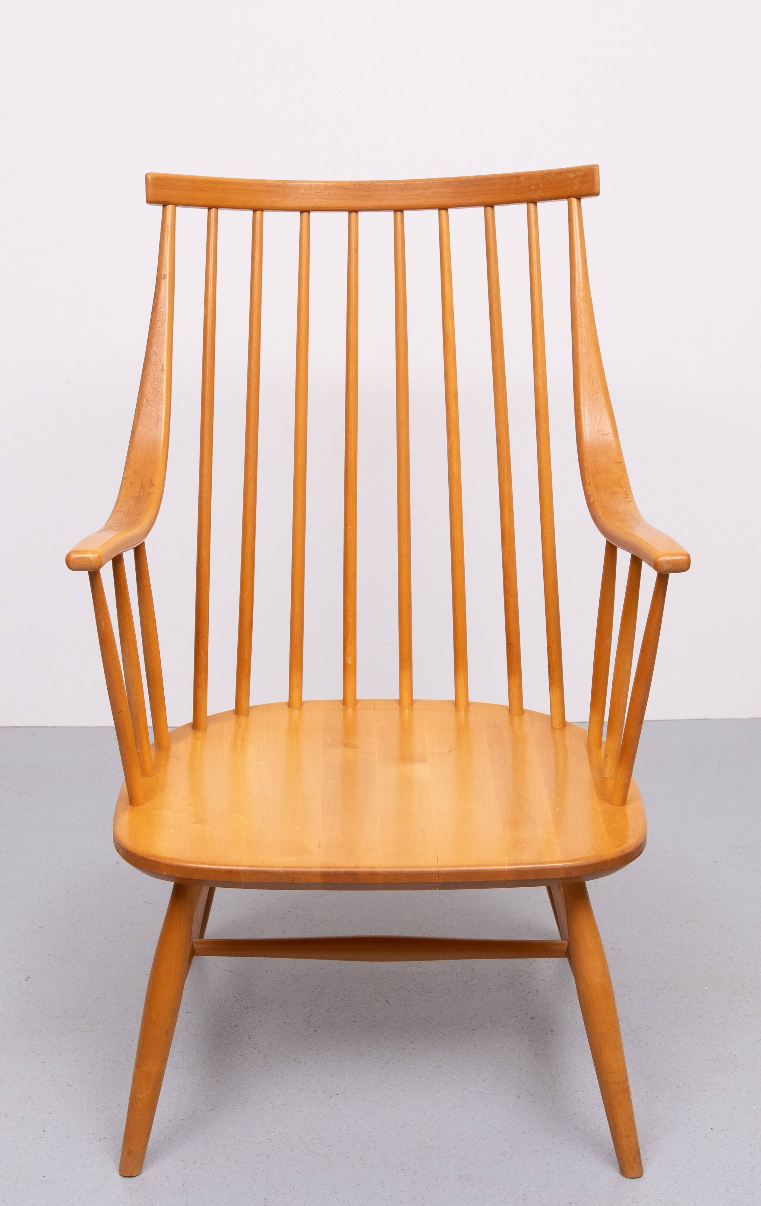 Grandessa Spindle back armchair by Lena Larsson for Nesto, Sweden 1960