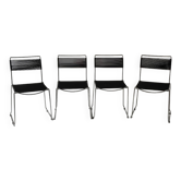 Set of 4 Spaghetti chairs by Giandomenico Belotti for Alias, Italy