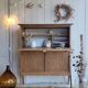 Vintage secretary with compass legs
