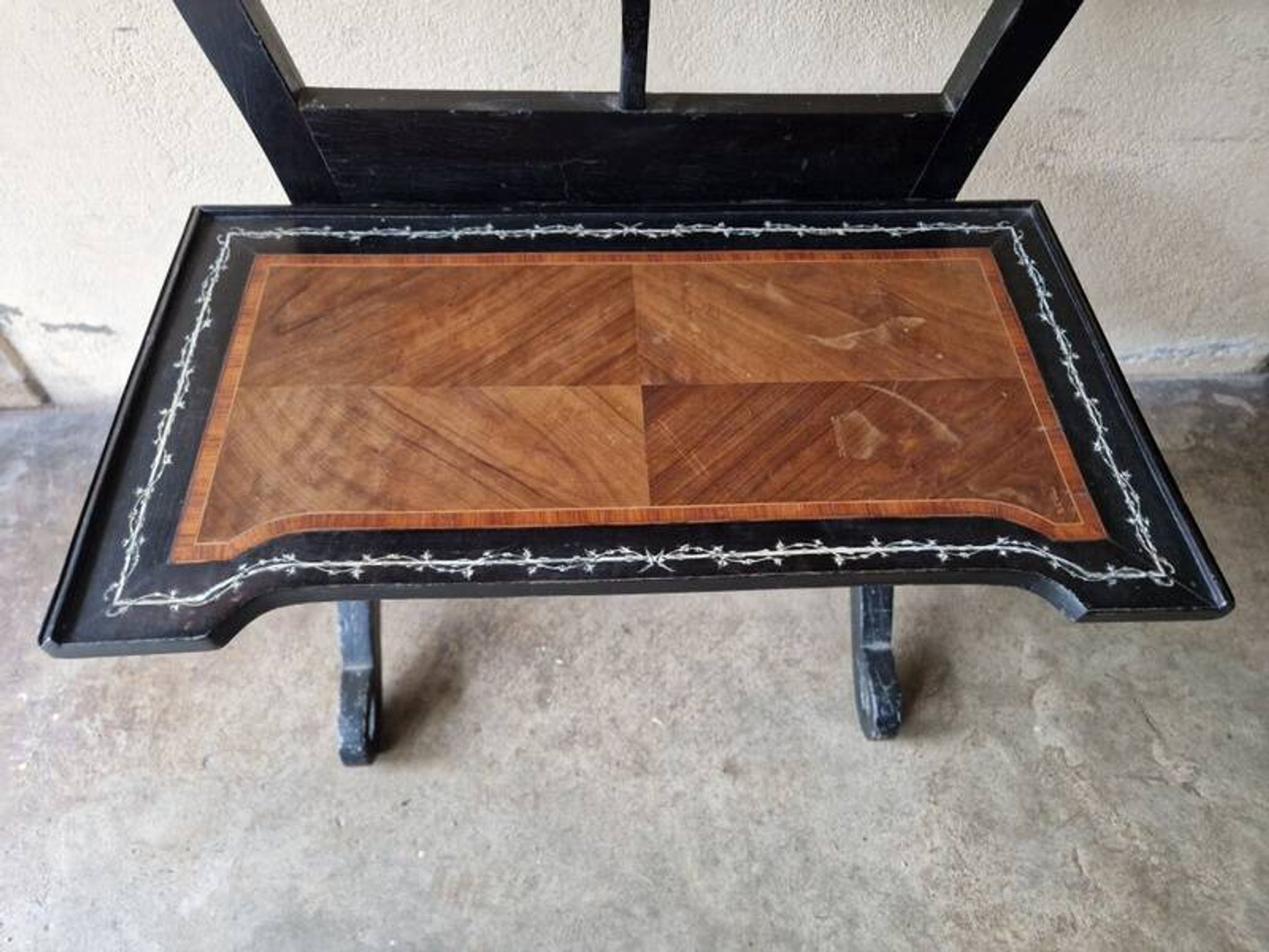 Maison Alphonse Giroux - Table, mute or writing server with 2 low shelves