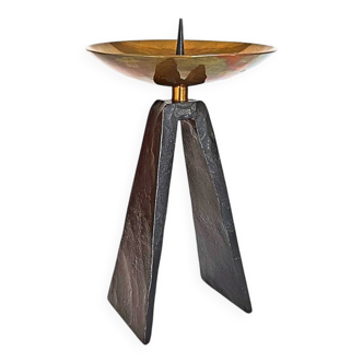 Mid-Century Modern Brutalist Candleholder