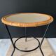 Table rotin vintage