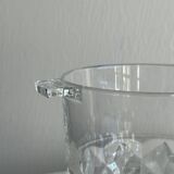 Thick glass ice bucket
