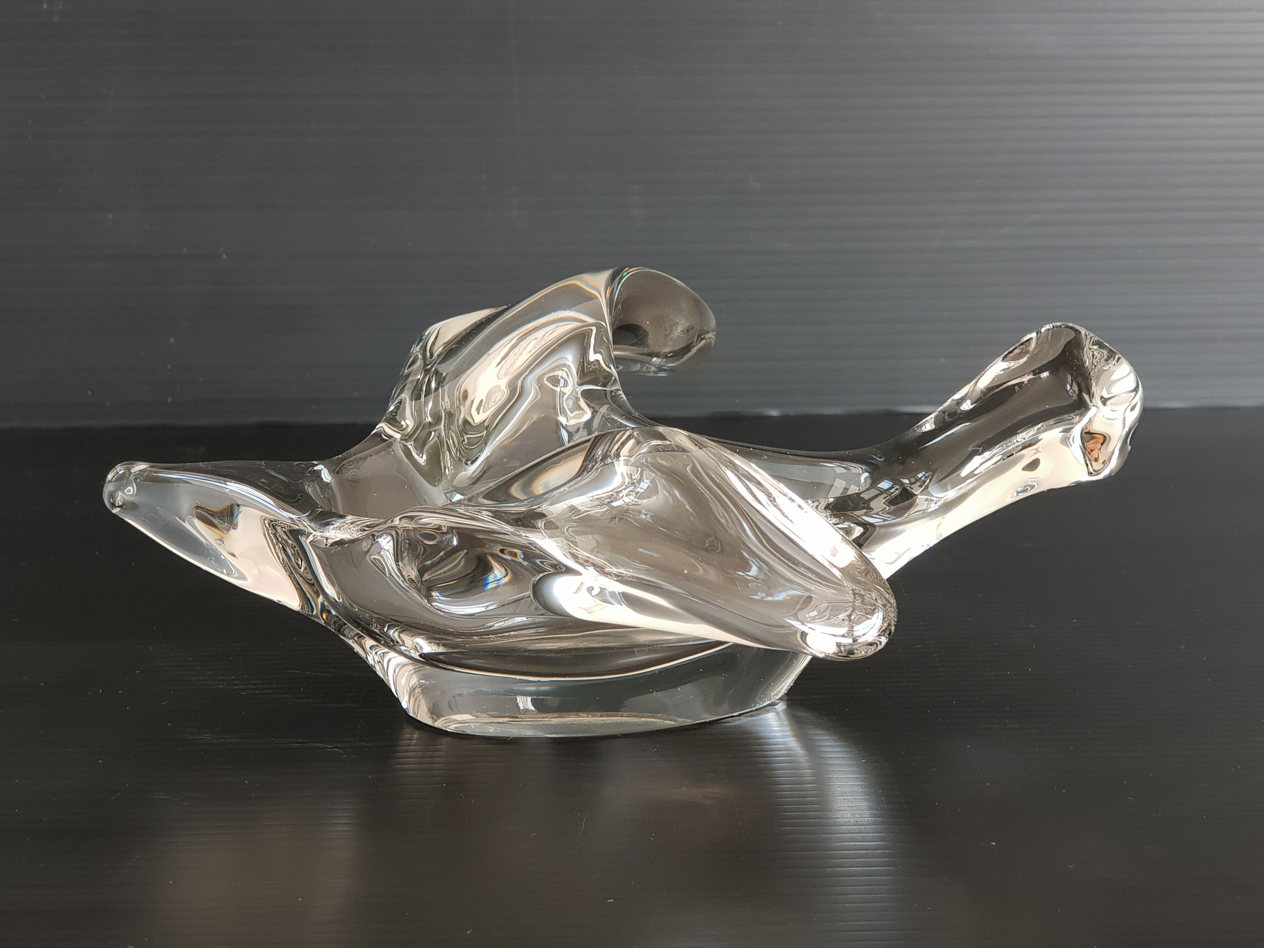 Vintage crystal trinket bowl 1960