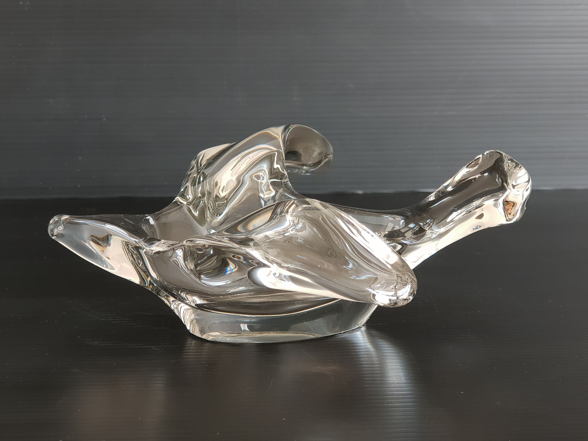 Vintage crystal trinket bowl 1960