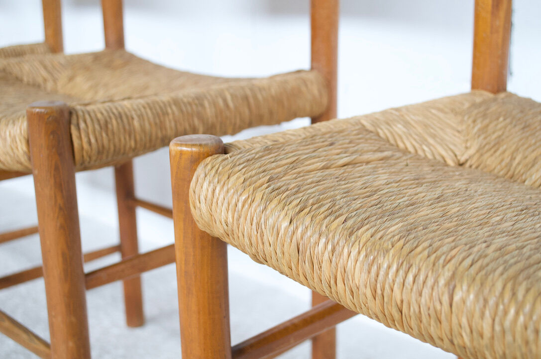 4 chairs Dordogne 60's Robert Sentou