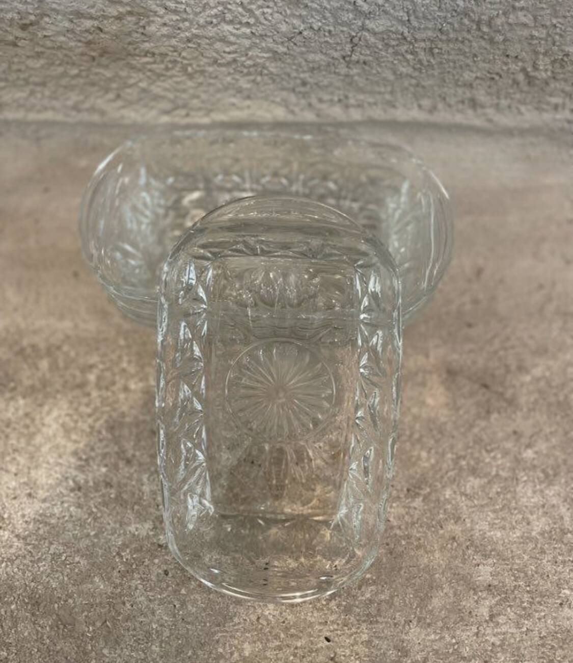 Set of 4 old aperitif dishes - Reims glass