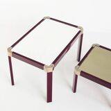 Vintage Regency Style Nesting Tables Attribution Roméo Rega France 70s