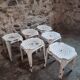 Set of 6 French industrial stools by Multipl’s – 1930s