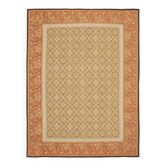Handmade European Vintage Aubusson Kilim 266 cm x 356 cm
