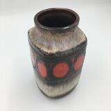 Red Scheurich ceramic vase