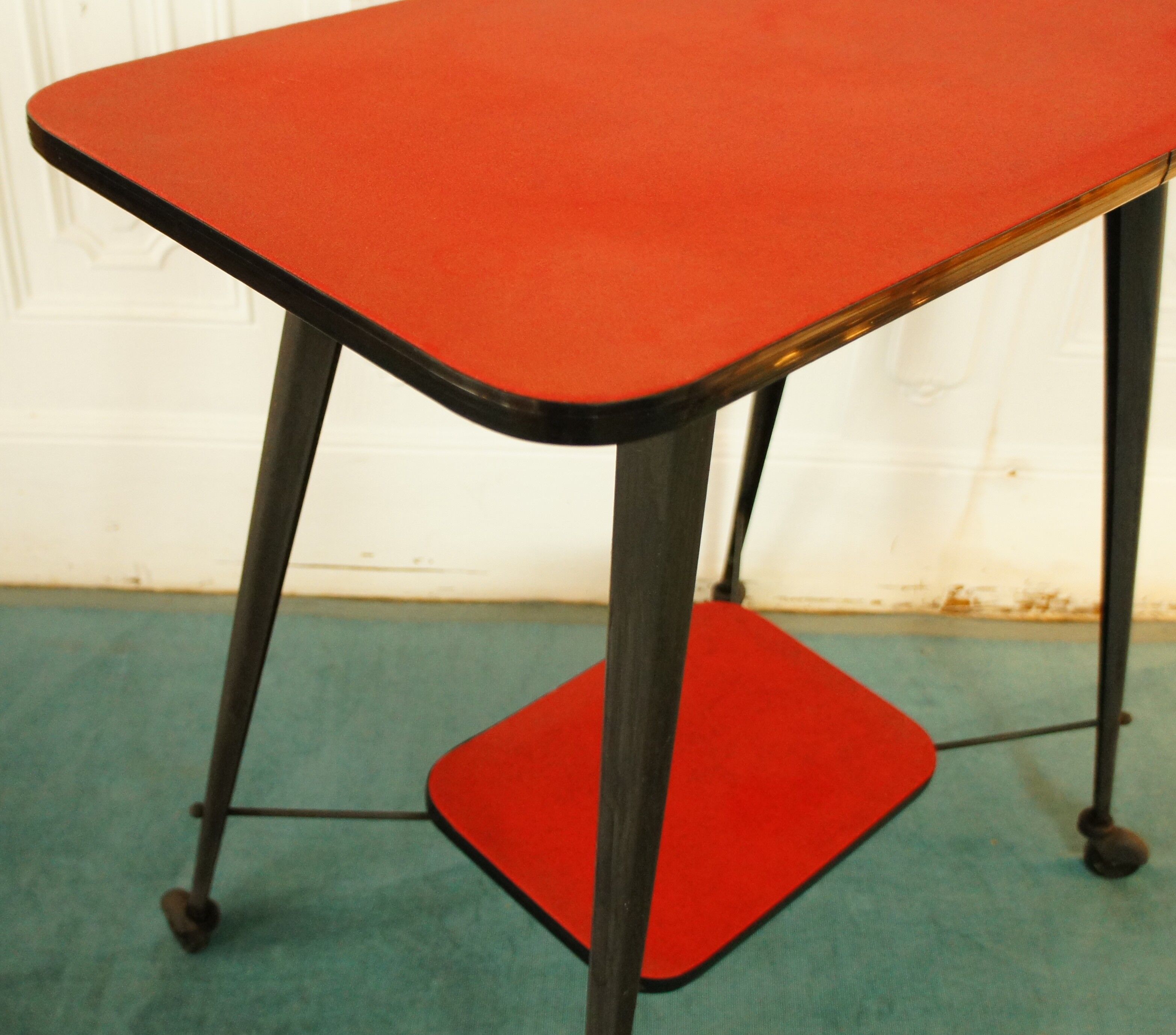 Desserte feet compass folded black steel - skai