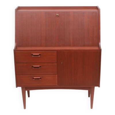 Bureau de secrétaire des années 1950 en teck