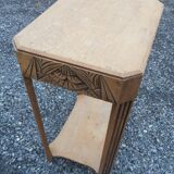 Art deco drawer console 30s oak
