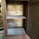 Solid oak bar chest cabinet