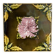 Antique Art Nouveau ceramic tile from 1900