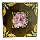 Carreau céramique ancien Art Nouveau 1900