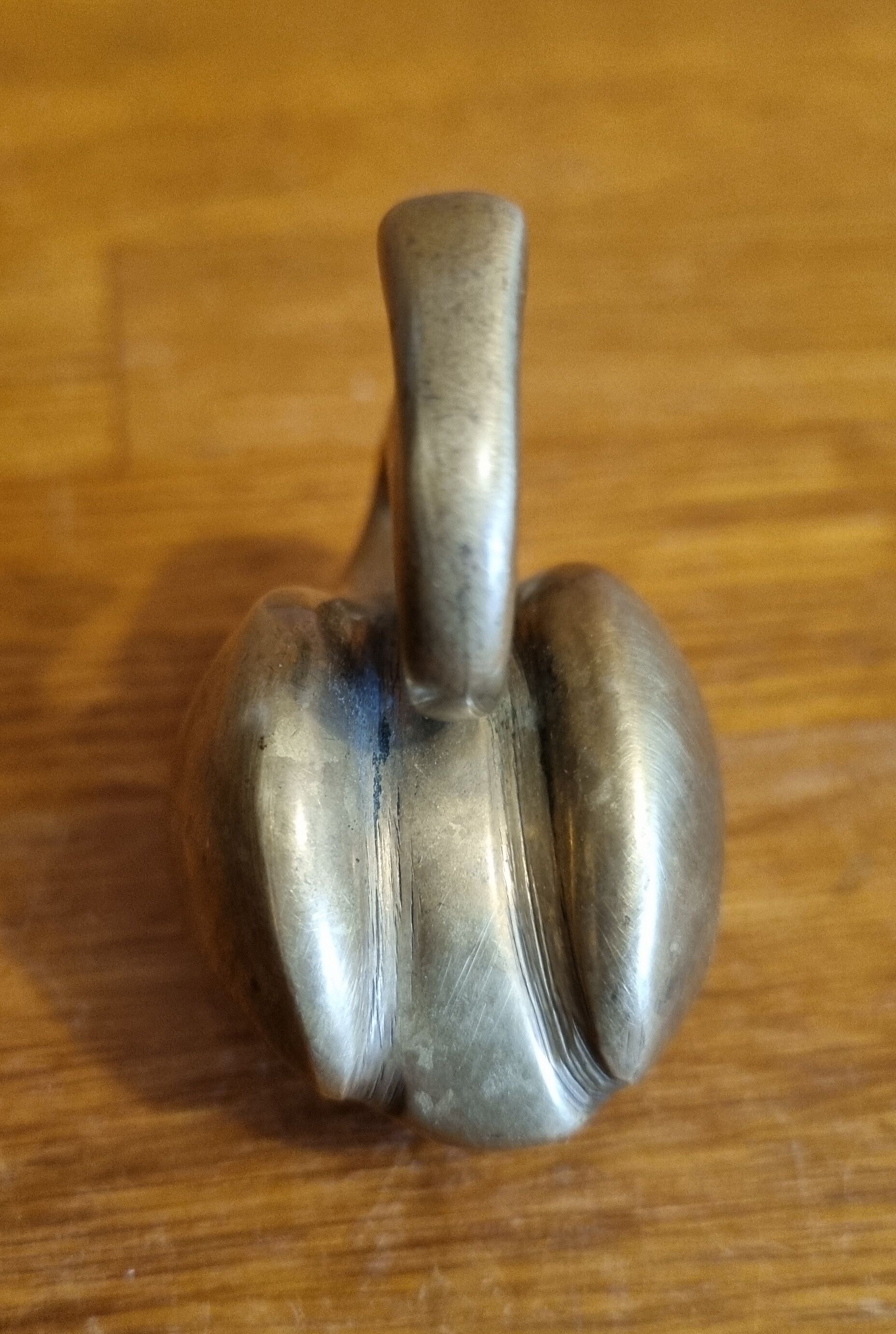 Vintage brass swan