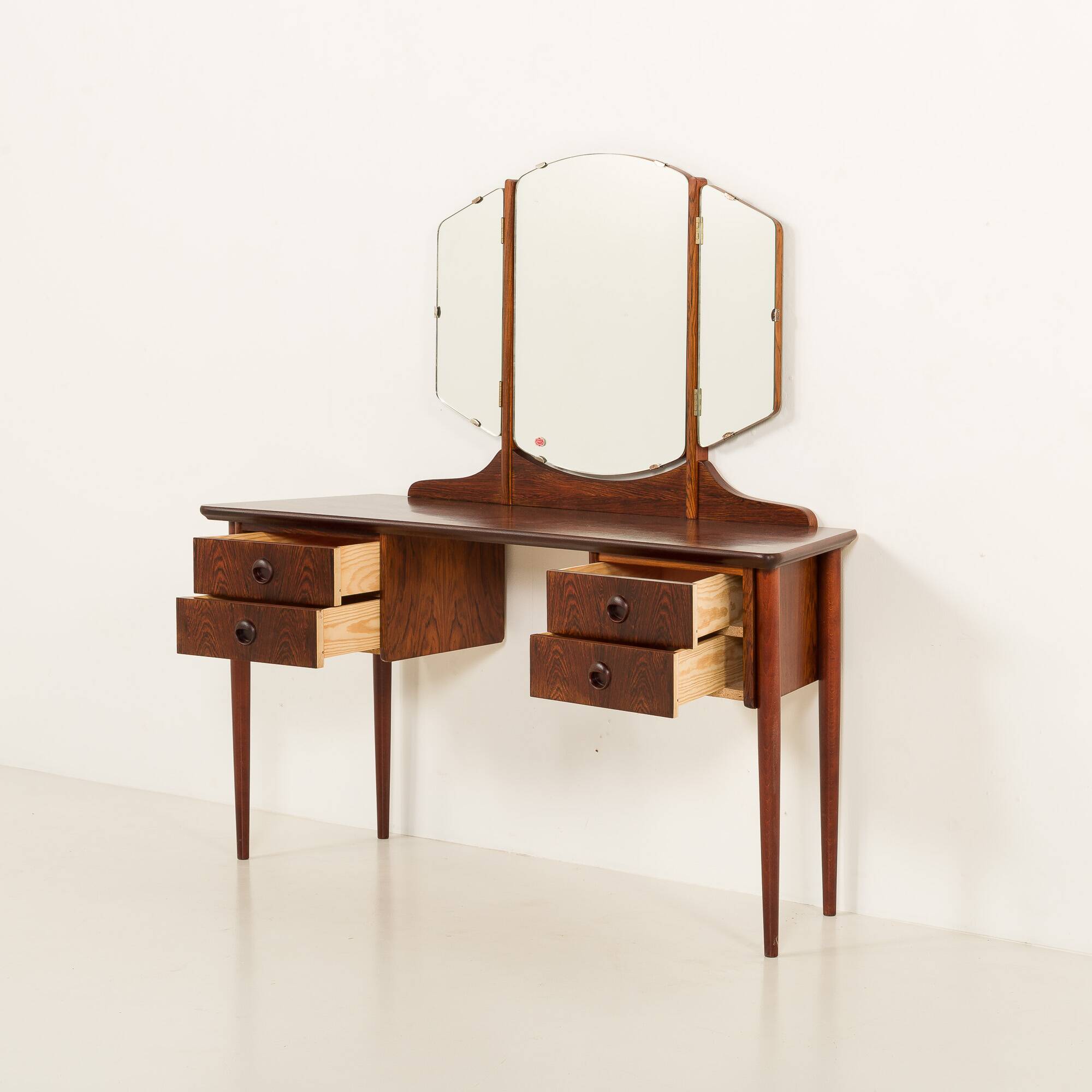Coiffeuse scandinave en palissandre, années 1960