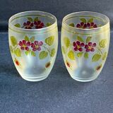 Non-selfish night service - art nouveau - hand-decorated satin blown crystal