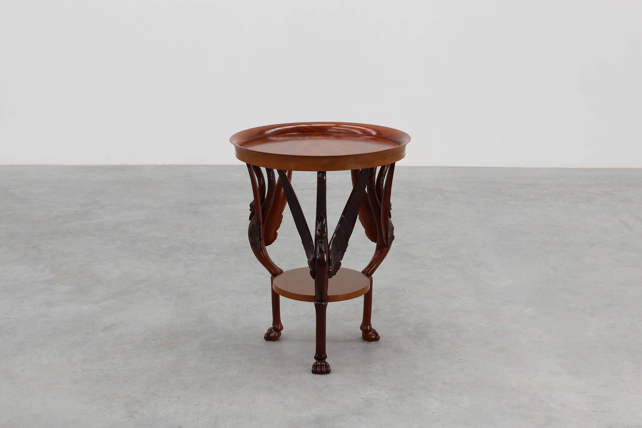 French Empire Side Table in Carved Wood, circa 1850