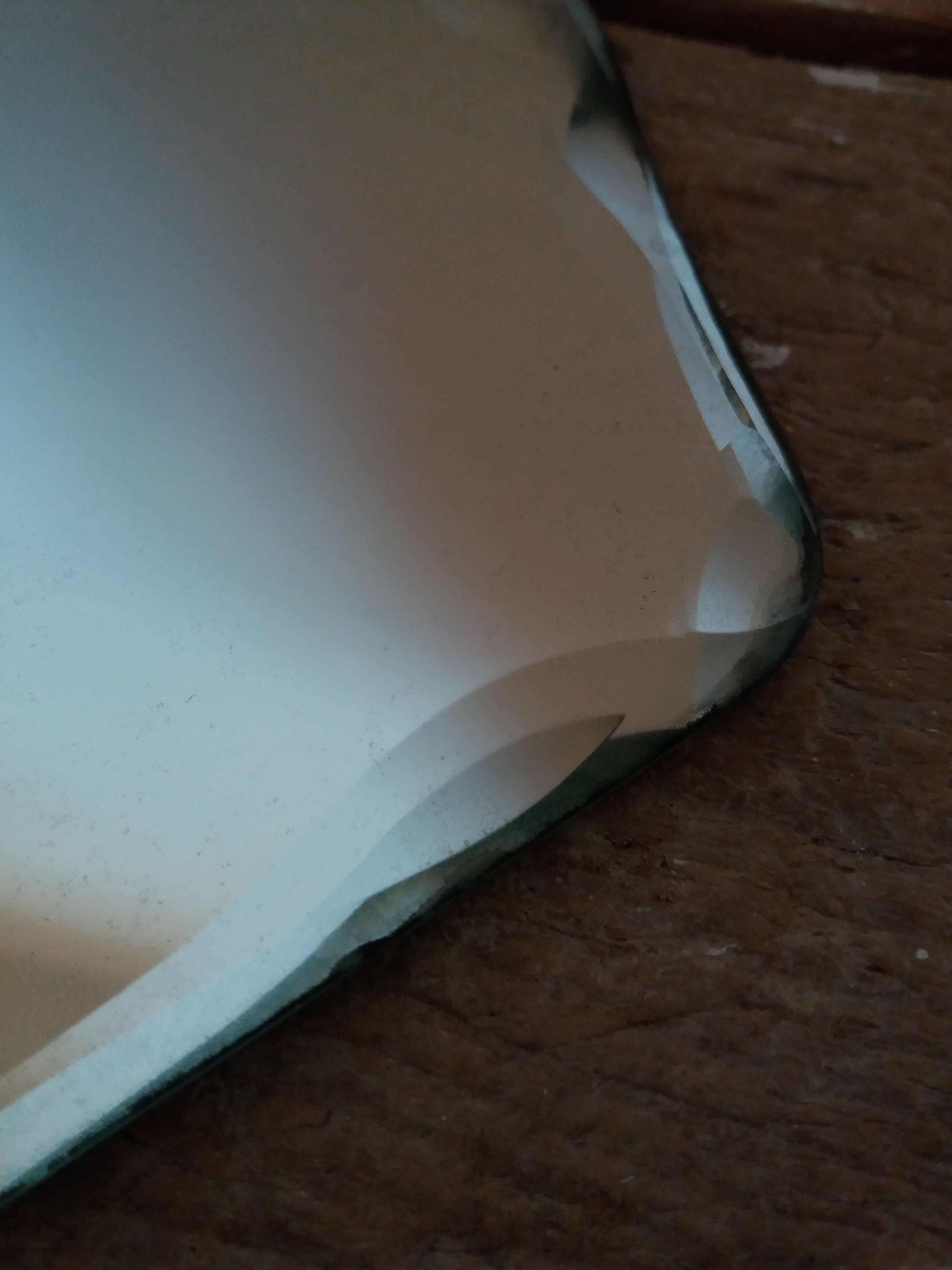 10x23cm beveled hand mirror