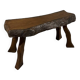 Petite table d'appoint rectangulaire brutaliste pour plantes, années 1960-70