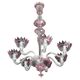 Wonderful Vintage Pink Venetian Chandelier Murano Glass 7 arms