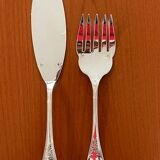 Christofle Marly fish cutlery and serving set with box, new condition