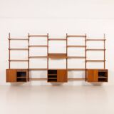Poul Cadovius extra-large teak wall unit for Cado, 1960s.