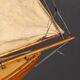 Vintage 20thC English Carved Hull Pond Yacht c.1930