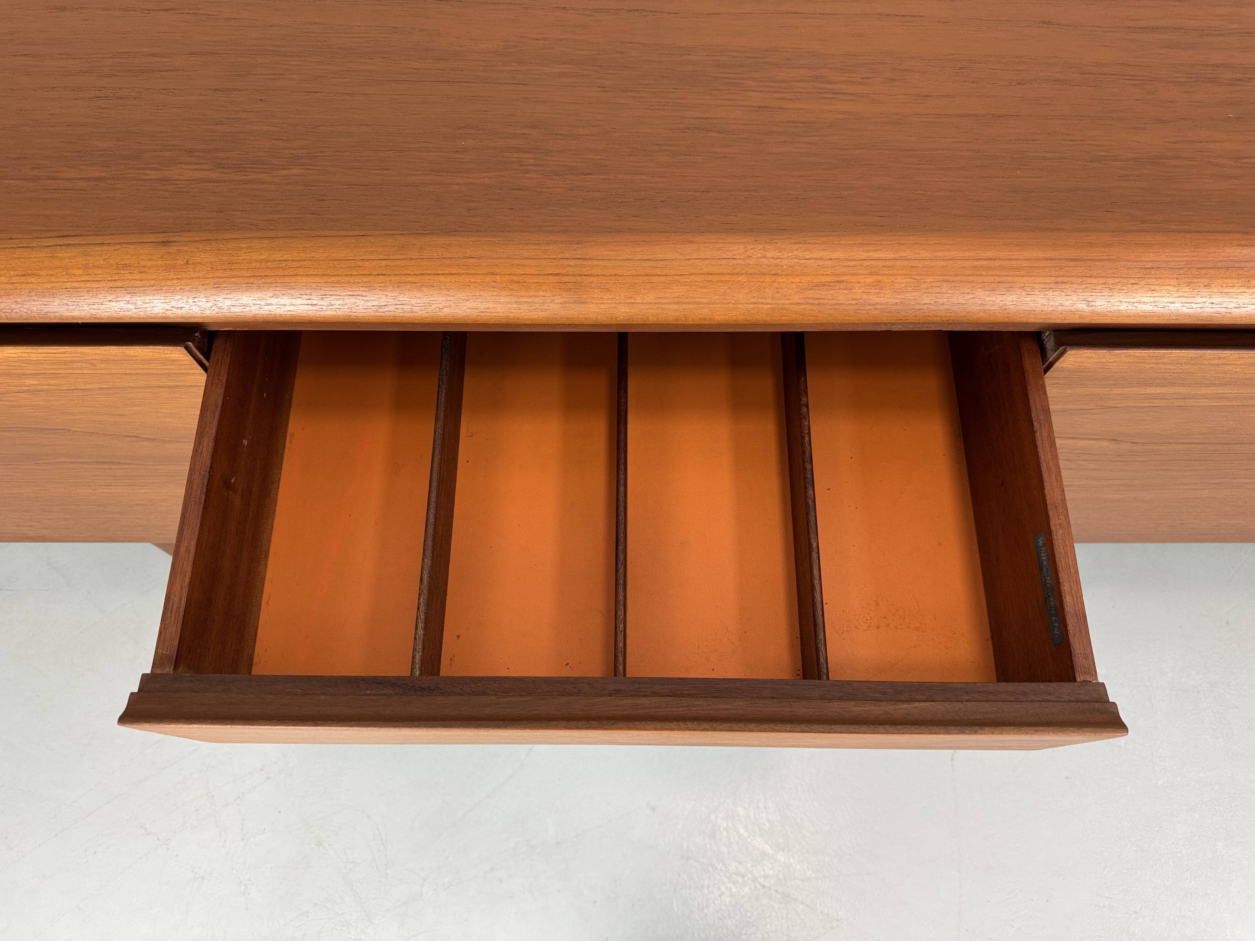Beautiful, rare, minimalist White and Newton sideboard from the 1960s.