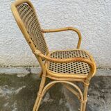 Paire de chaises en rotin