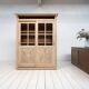 Wooden Display Cabinet with Sliding Doors, 1930