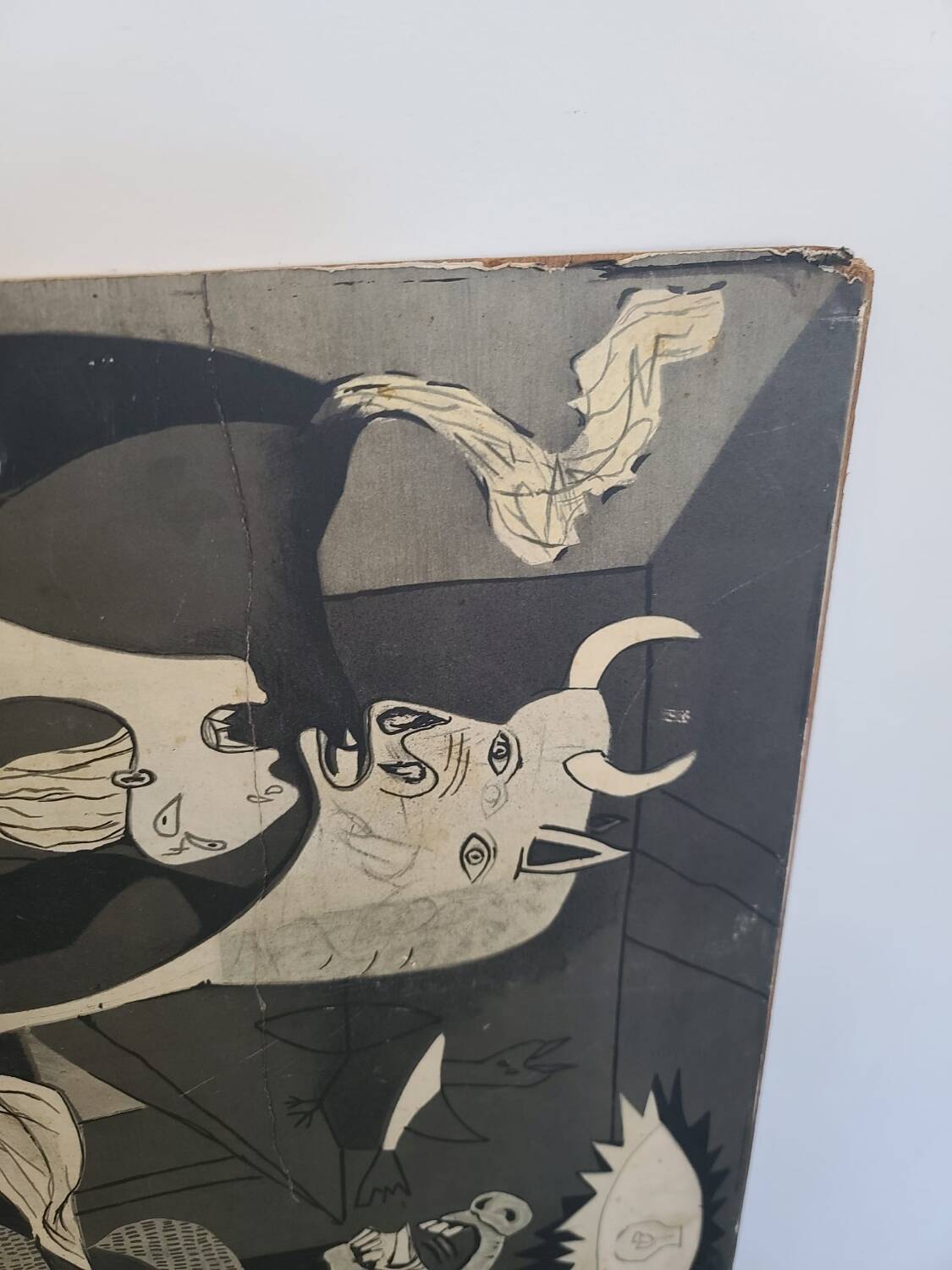 Wooden painting reproduction Picasso Guernica