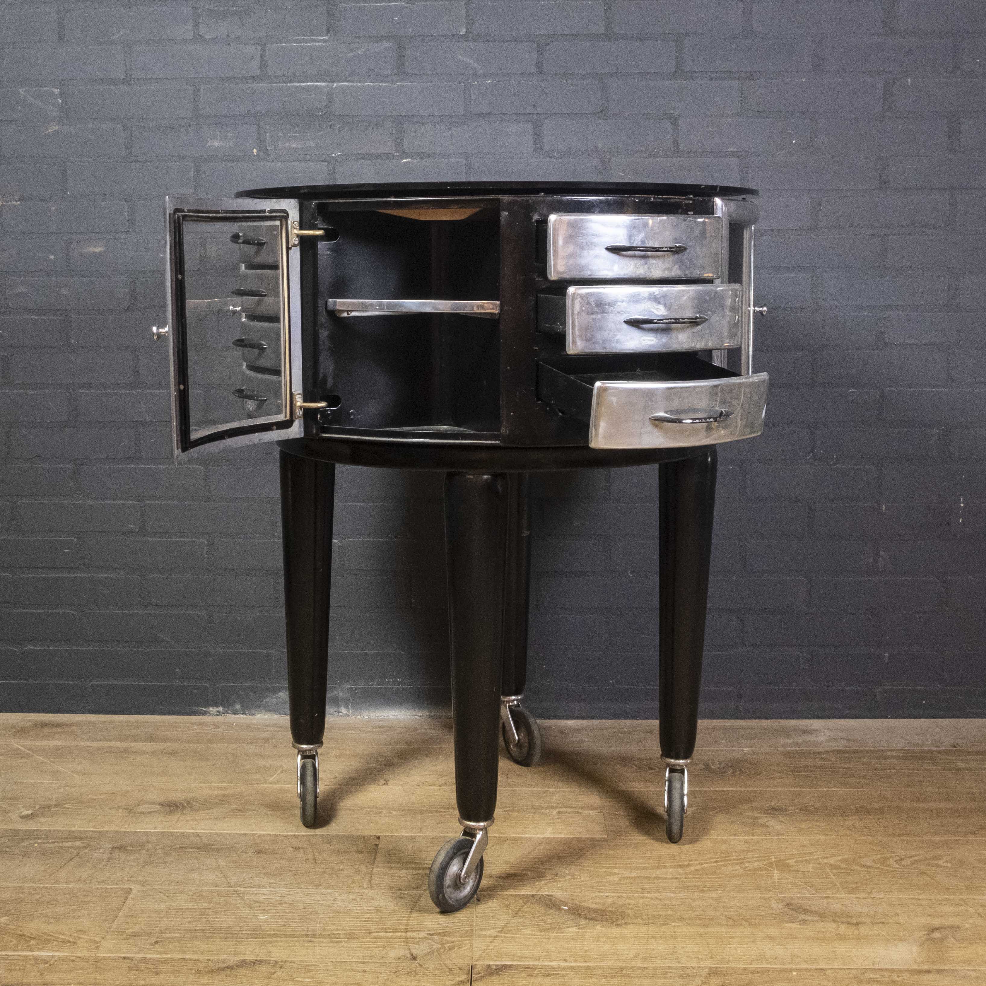 Vintage Dentist Cabinet by Leon Martin Gyrator meuble