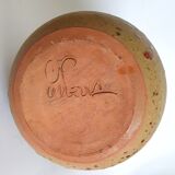 Red speckled stoneware pitcher by Campo Piano Orezza