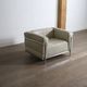 Cassina LC3 armchair by Le Corbusier in leather, Italy 1980s
