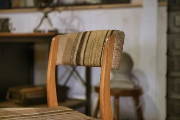 Set of 6 vintage 1960s 'Sleigh' chairs