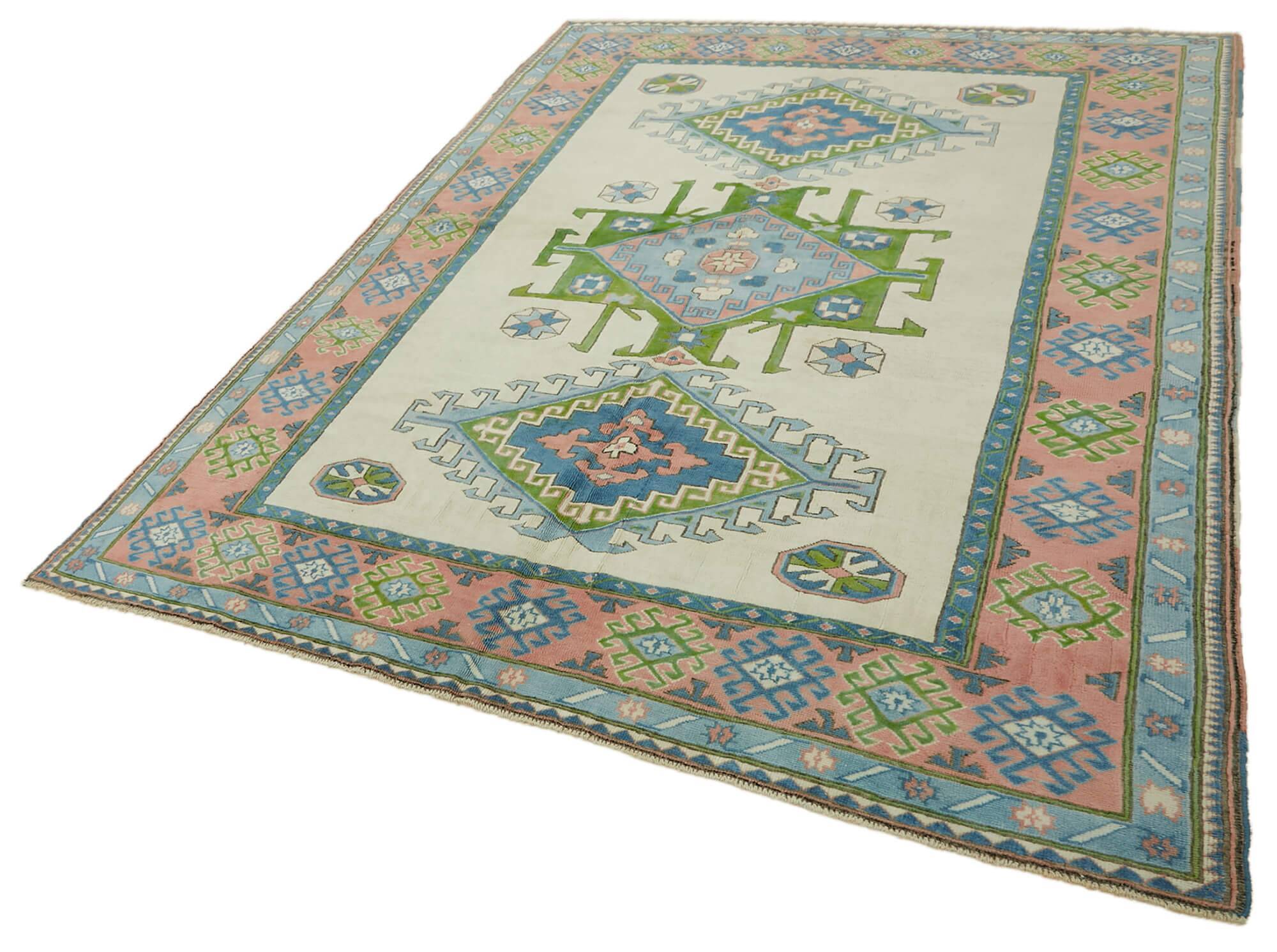 Turkish Vintage Anatolian Rug 211 cm x 274 cm