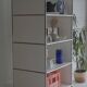 Lot 3 meubles design : usm haller blanc : 1 colonne 2 modules