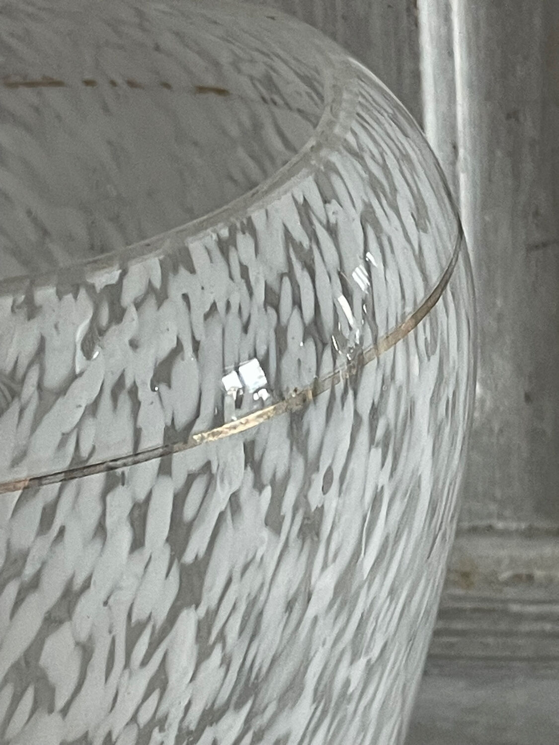 Vase in clichy glass art deco