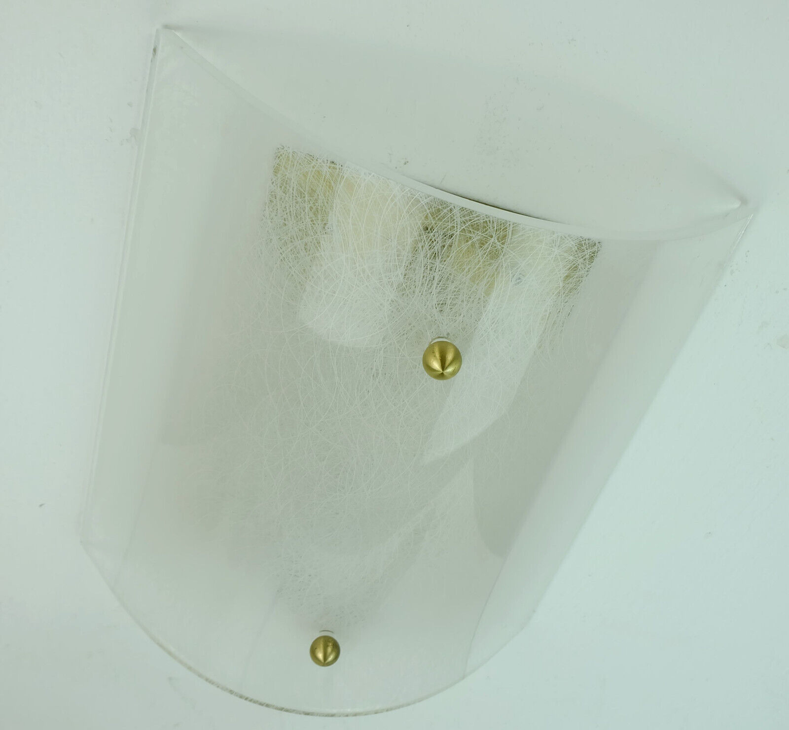 Mid century sconce acrylic and brass 1960s 1970s lucite wall lamp