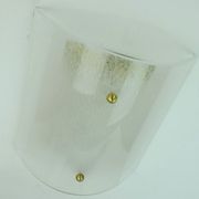 Mid century sconce acrylic and brass 1960s 1970s lucite wall lamp