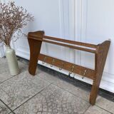 Vintage wall coat rack