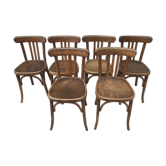 Suite de 6 chaises bistrot Fischel