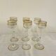 Antique Art Nouveau liqueur glasses by Theresienthal, 1900s, set of 6